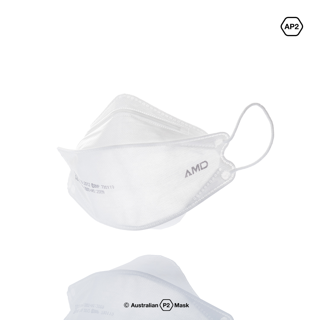 The AMD NANO-TECH Medical Respirator T4 P2 Floating Mask In White